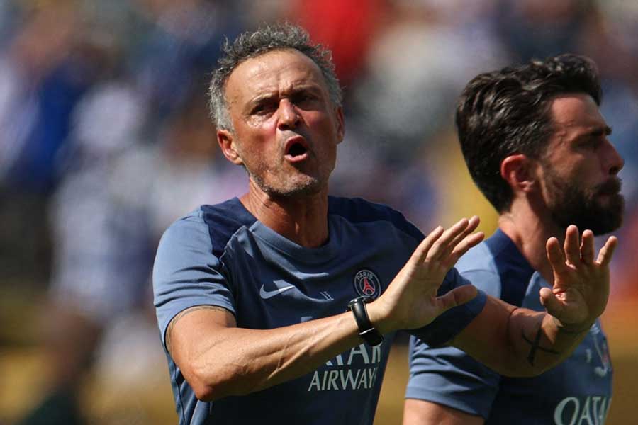 PSGのルイス・エンリケ監督【写真：ロイター】