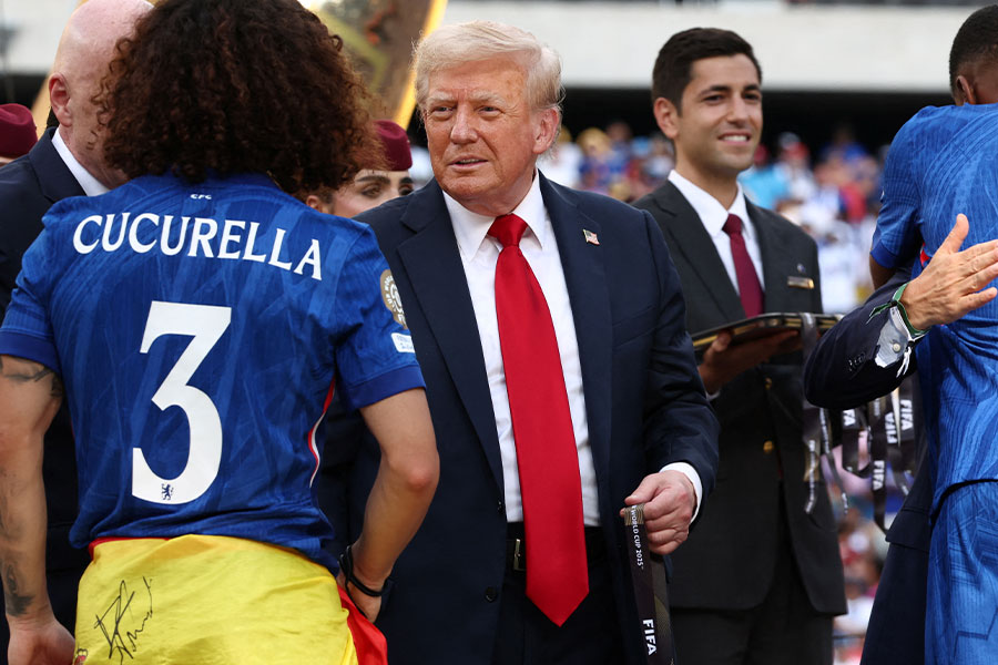 アメリカのトランプ大統領がFIFAクラブ・ワールドカップを絶賛【写真：ロイター】