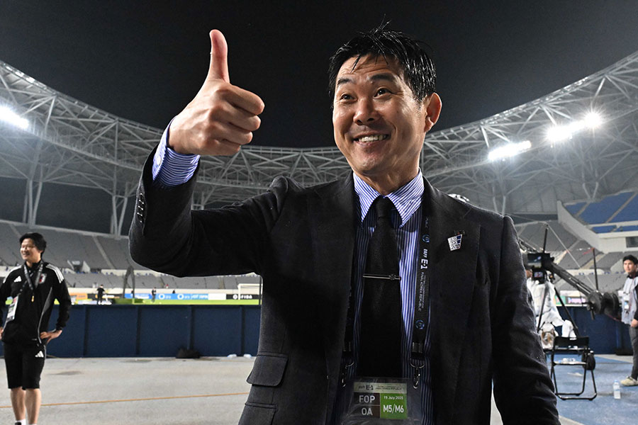 E-1選手権連覇に導いた森保一監督【写真:徳原隆元】