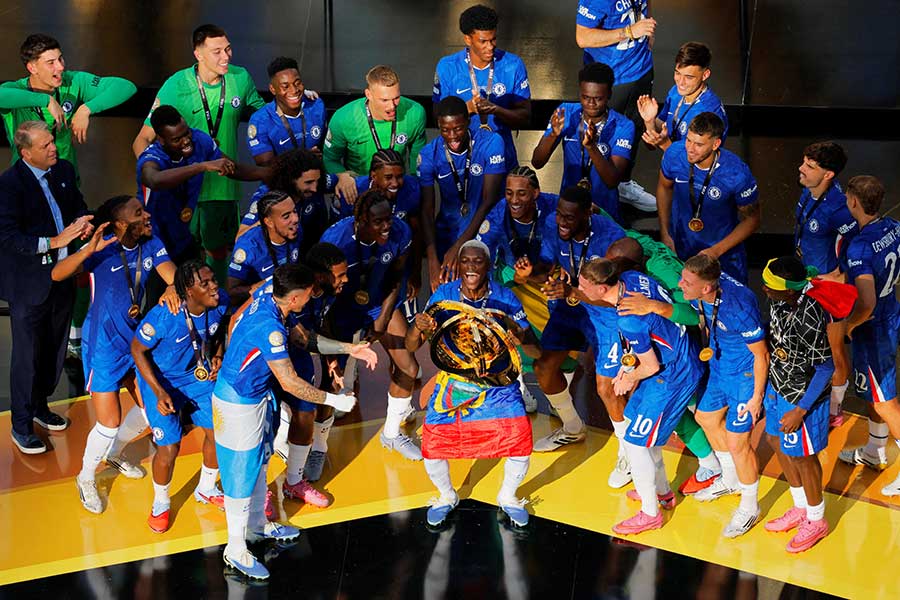 クラブW杯優勝で世界王者となったチェルシー【写真：ロイター】