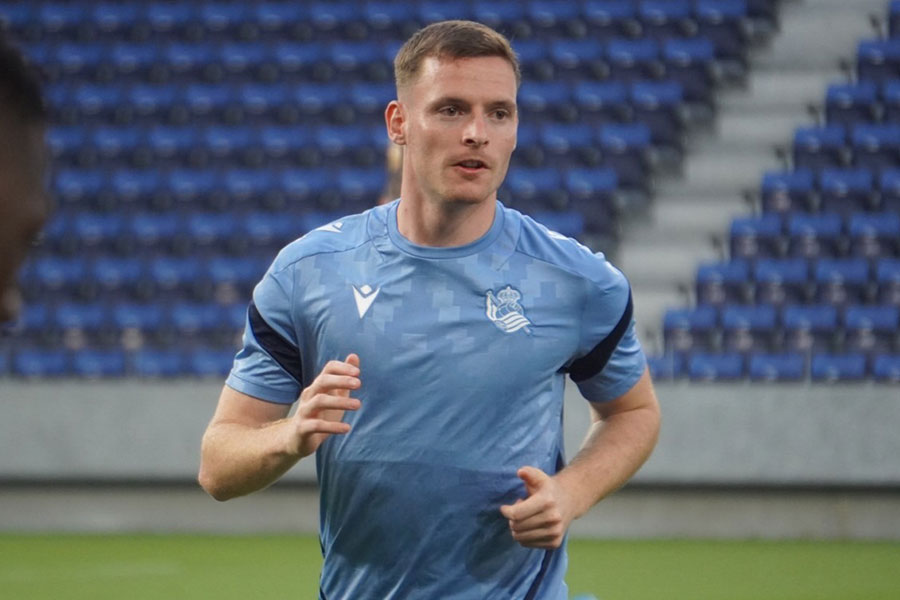 セルヒオ・ゴメスが取材に応じた【写真:FOOTBALL ZONE編集部 】