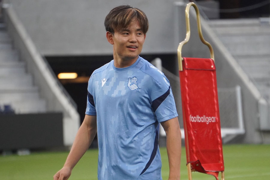 久保建英は長崎戦でベンチスタート【写真：FOOTBALL ZONE編集部 】