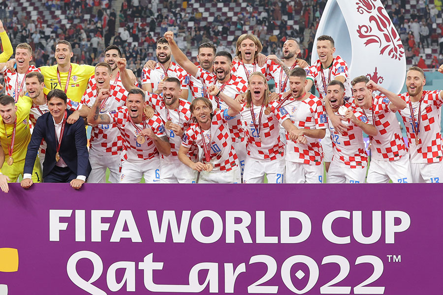 カタールW杯で3位入賞したクロアチア代表【写真：産経新聞社】