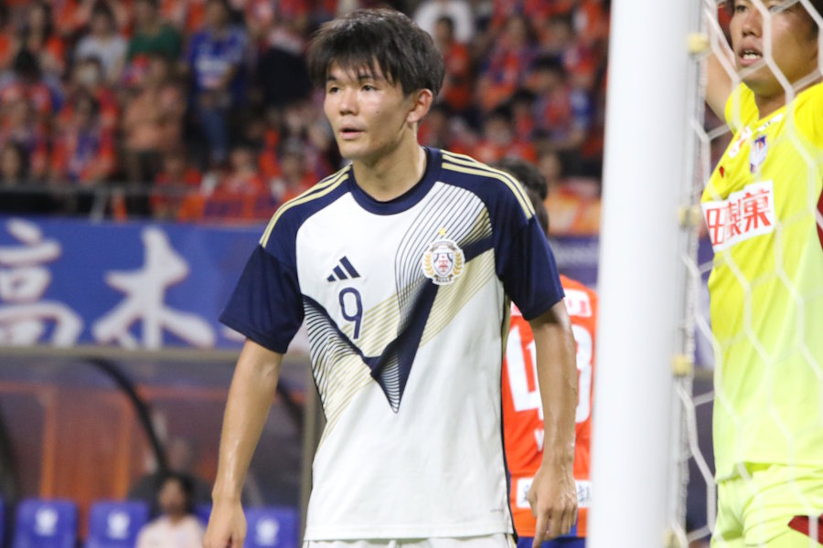 新潟戦でゴールを決めた村上力己【写真:安藤隆人】