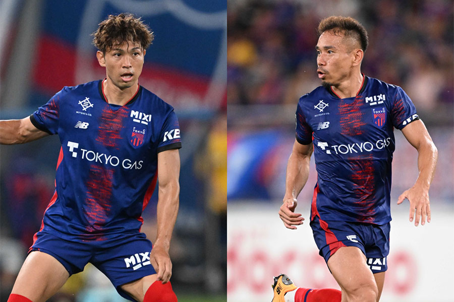 FC東京で活躍する森重真人と長友佑都【写真：徳原隆元】