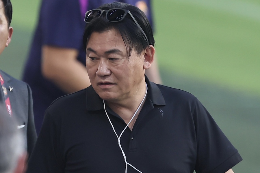 神戸の三木谷浩史会長【写真：柳瀬心祐】