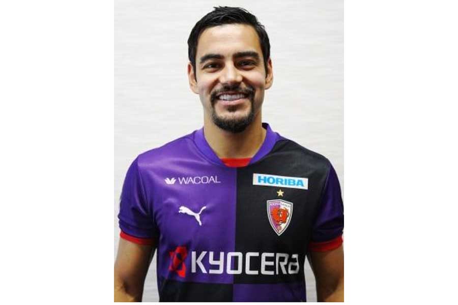 京都に加入したグスタボ・バヘット（写真はクラブ公式サイトのスクリーンショット）