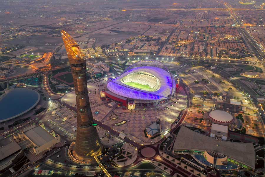 決勝の舞台となるハリーファ国際スタジアム【写真提供：FIFA】