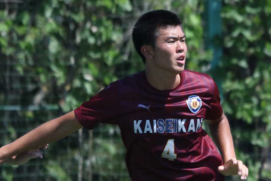 浜松開誠館の岩瀬琢朗【写真:FOOTBALL ZONE編集部 】