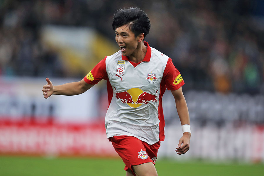 北野颯太が開幕戦でゴールを決めた【写真：徳原隆元】