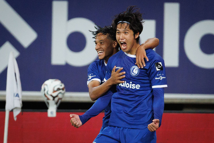 決勝ゴールを決めた伊藤敦樹【写真：Belga Image/アフロ】