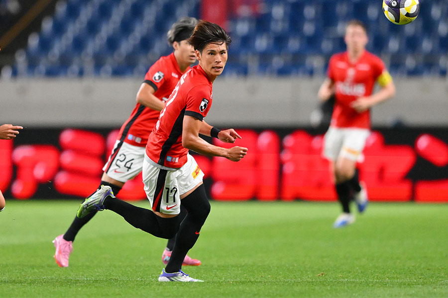 天皇杯で決勝ゴールを挙げた浦和FW小森飛絢【写真：アフロ】