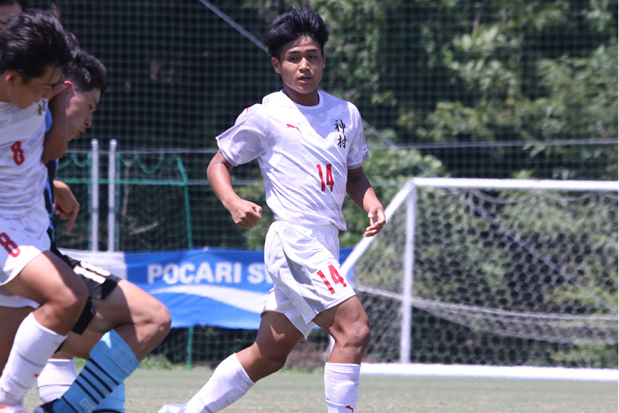 神村学園伝統の14番を背負う3年生MF福島和毅【FOOTBALL ZONE編集部】