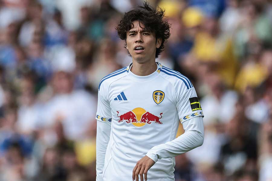 リーズの田中碧【写真：ZUMA Press/アフロ】