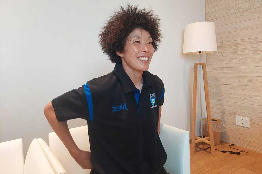 ちふれASエルフェン埼玉の荒川恵理子【写真：砂坂美紀】