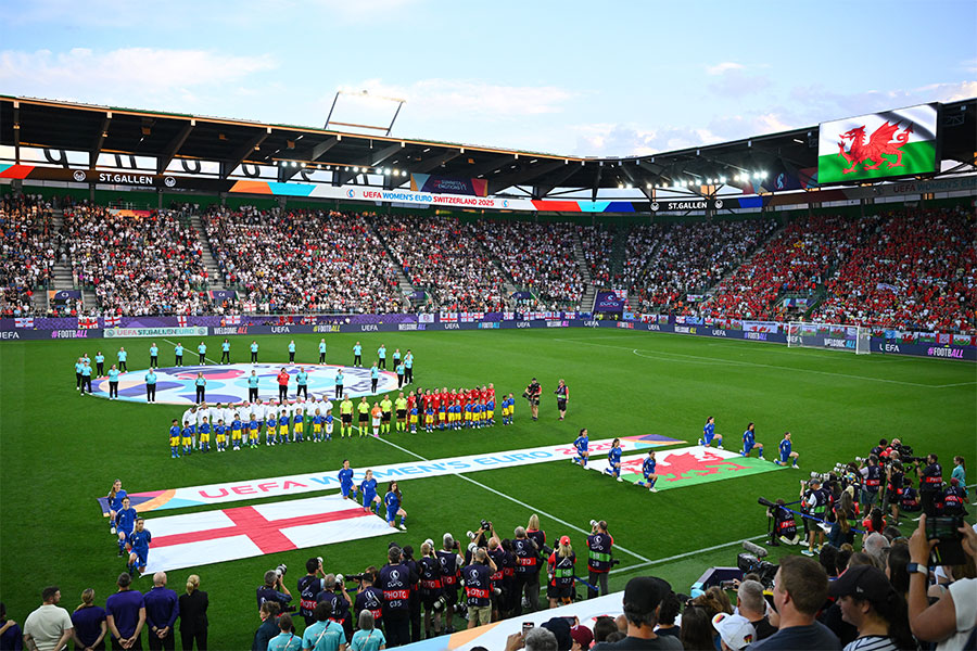 女子欧州選手権に現地スイスが熱狂した【写真：ロイター/アフロ】