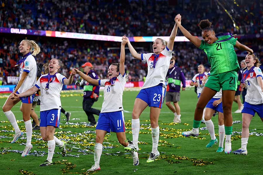 優勝のイングランドを筆頭にクオリティの高いサッカーが展開された女子欧州選手権【写真：ロイター】