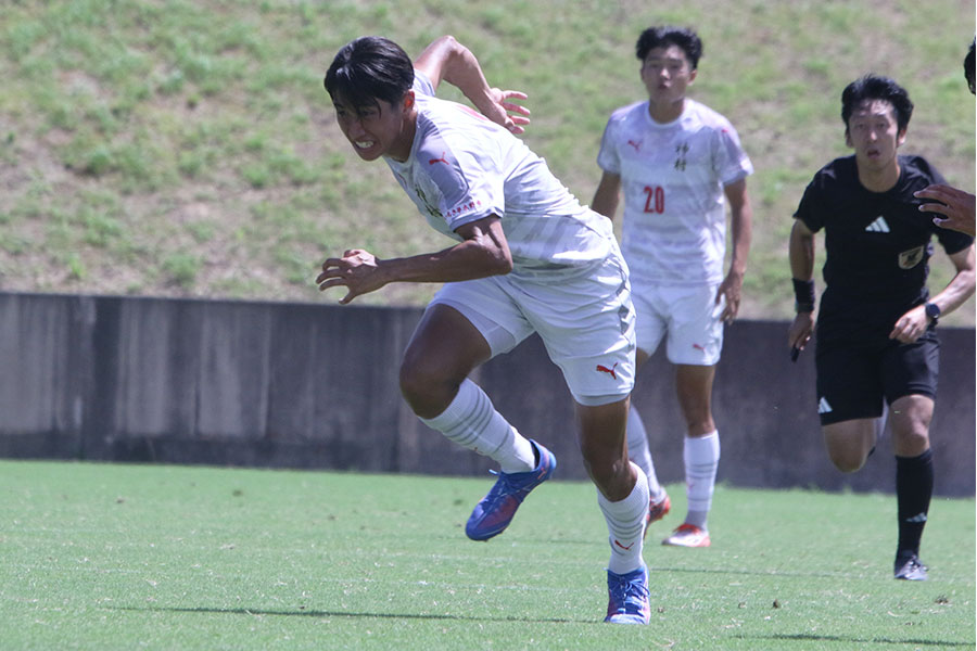 神村学園の倉中悠駕【写真：FOOTBALL ZONE編集部】