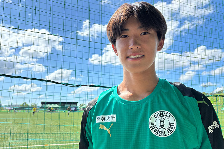 前橋育英高校の南京佑【写真:FOOTBALL ZONE編集部 】