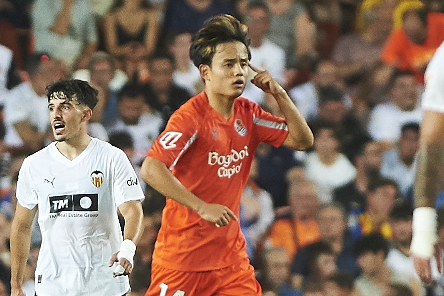 開幕ゴールを挙げた久保建英【写真：ZUMA Press/アフロ】