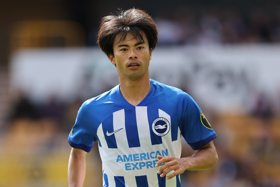 ブライトンでプレーする三笘薫【写真：Getty Images】