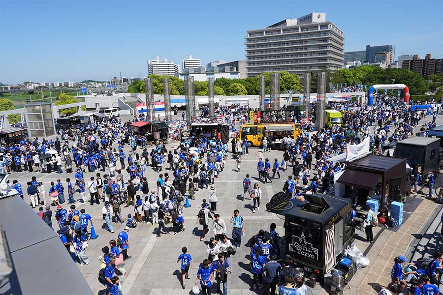 「スタグルの聖地」と呼ばれ関係者の評価も高い日産スタジアム【写真提供:横浜F・マリノス】