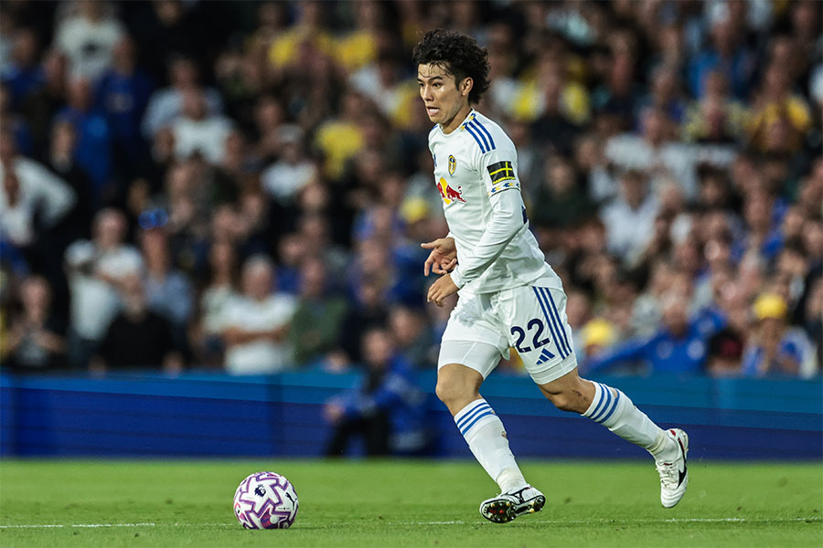 リーズ・ユナイテッドの田中碧【写真：ZUMA Press/アフロ】