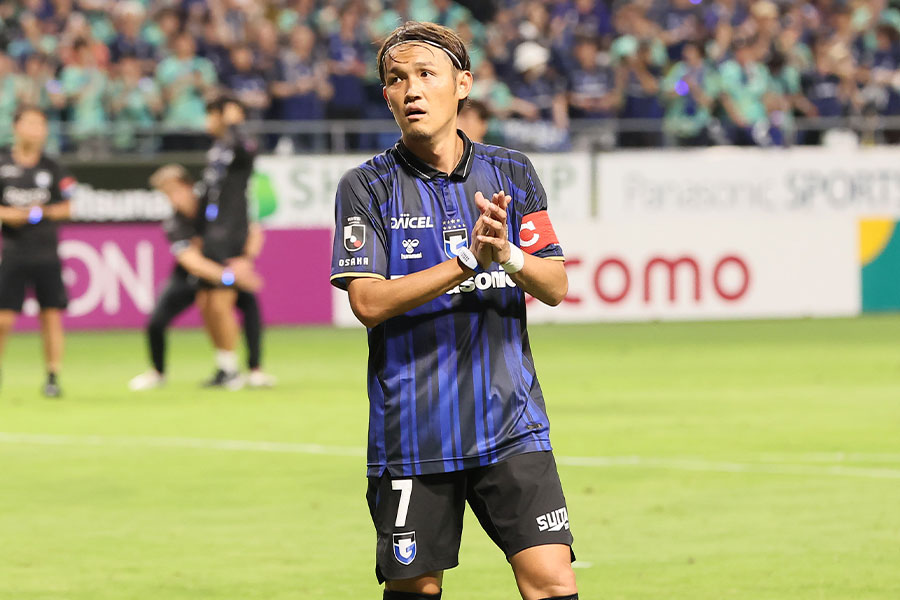 横浜FC戦で2ゴールを決めた宇佐美貴史【写真:柳瀬心祐】