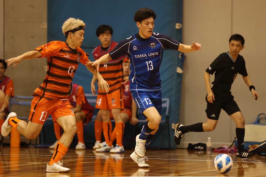 4大会ぶり優勝を目指す多摩大が決勝へ【写真：Futsal X / 河合 拓】