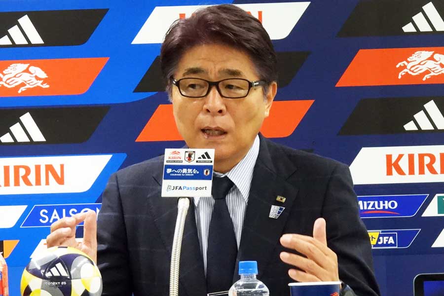日本サッカー協会の山本昌邦ナショナルチームダイレクター【写真：FOOTBALL ZONE編集部】