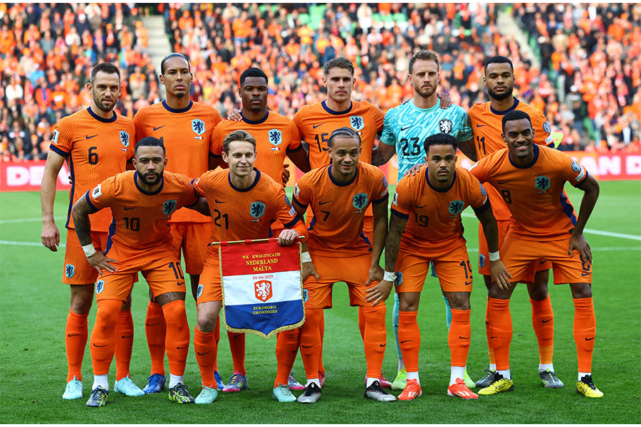 オランダ代表25人が発表された【写真：ロイター/アフロ】