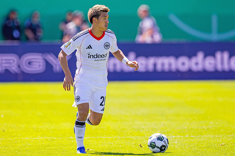 堂安律がホッフェンハイム戦で2ゴール1アシストの活躍【写真：アフロ】