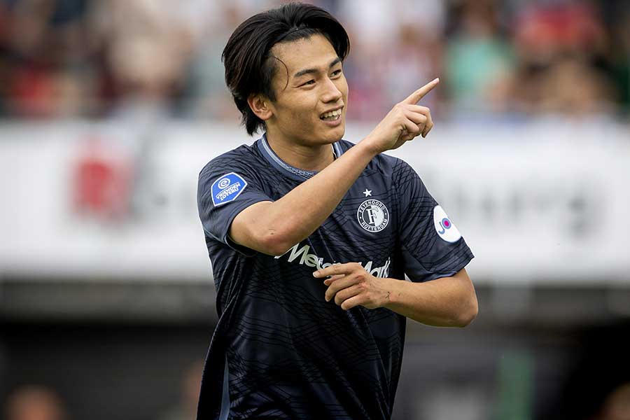 フェイエノールトの上田綺世【写真：ANP Photo/アフロ】