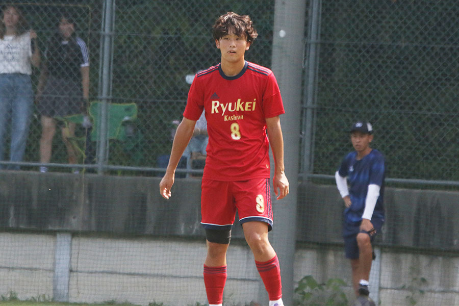 流通経済大柏の金子琉久【写真：FOOTBALL ZONE編集部 】