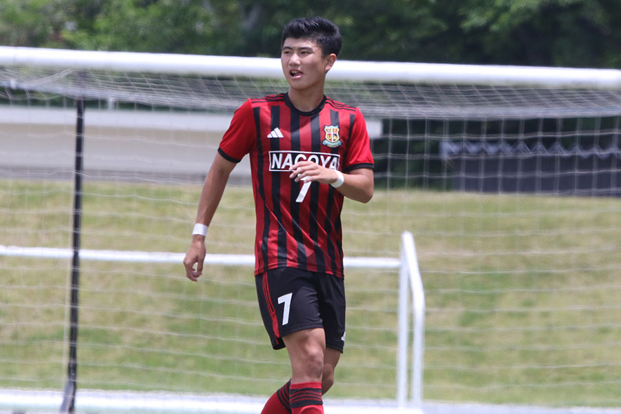 名古屋高の山下翔大【写真：FOOTBALL ZONE編集部】