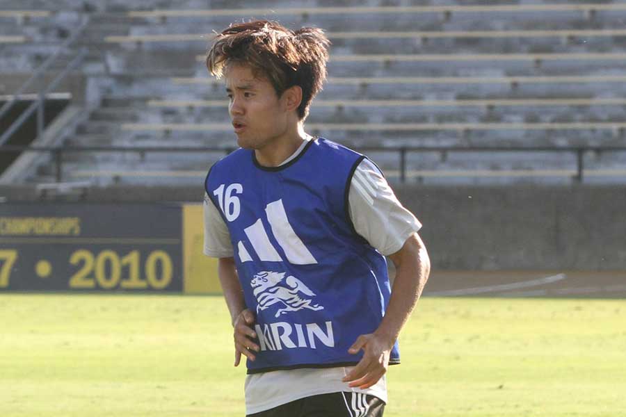 日本代表の久保建英【写真：FOOTBALL ZONE編集部】