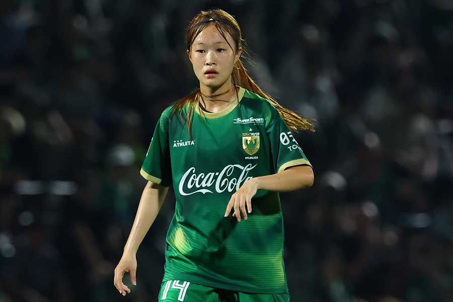 ベレーザの眞城美春【写真提供：長田洋平/アフロスポーツ】