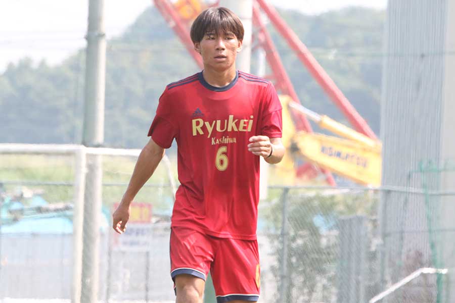 流通経済大柏の増田大空【写真：FOOTBALL ZONE編集部】