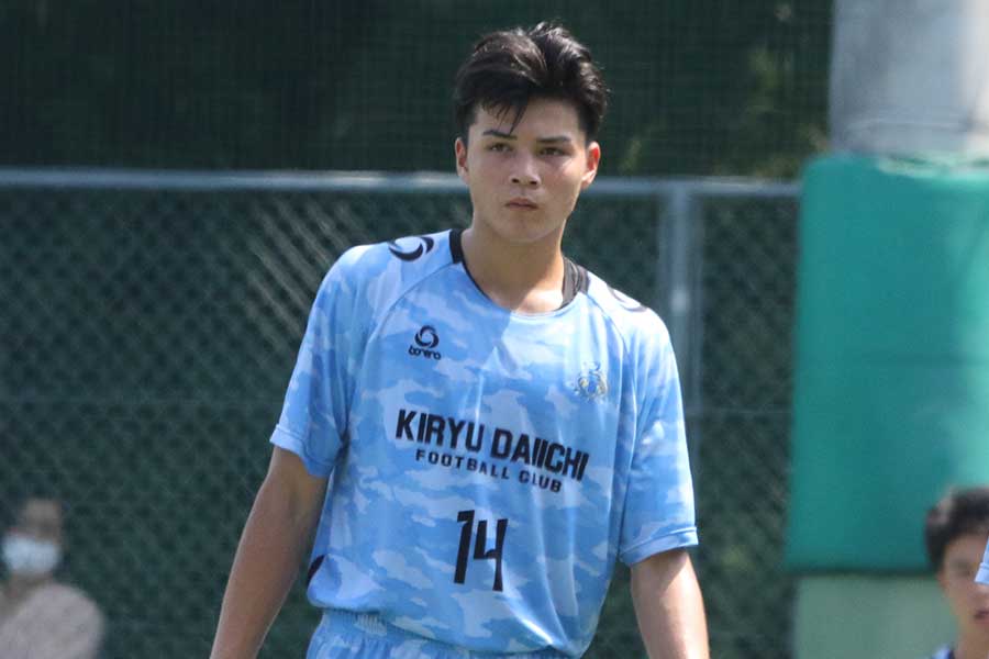 桐生第一のゼイダム小田孟武【写真:FOOTBALL ZONE編集部】