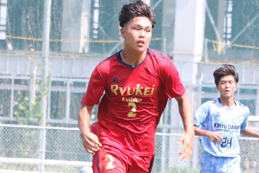流通経済大柏の大徳剛矢【写真:FOOTBALL ZONE編集部】