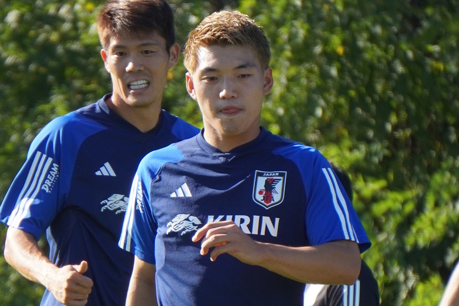 日本代表の堂安律【写真：FOOTBALL ZONE編集部】