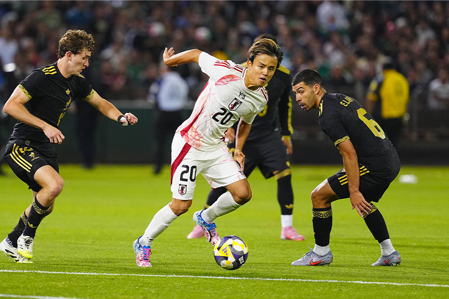 日本とメキシコはスコアレスドローで引き分けた【写真：荒川祐史】