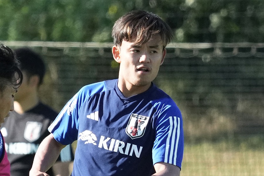 日本代表の久保建英【写真：FOOTBALL ZONE編集部】