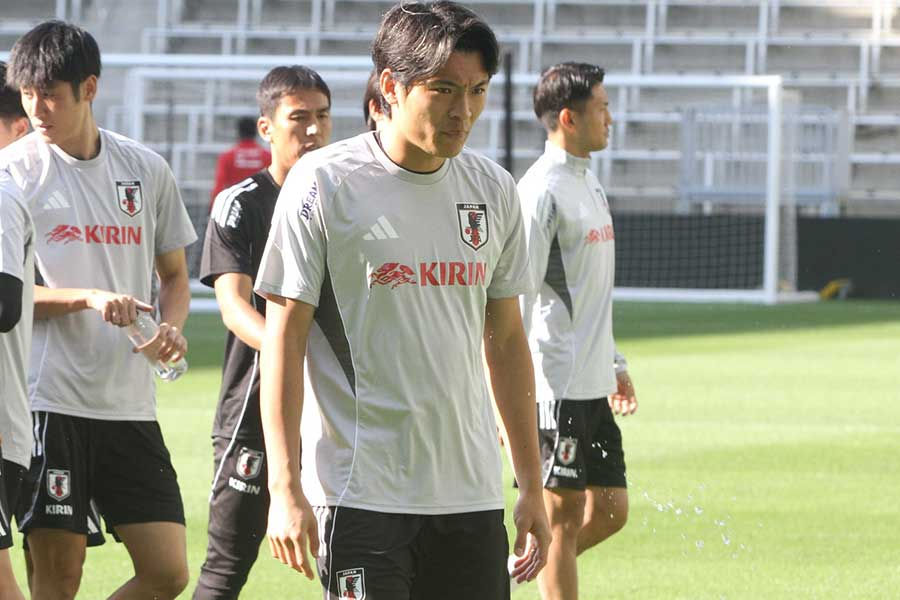 日本代表の町野修斗【写真：FOOTBALL ZONE編集部】