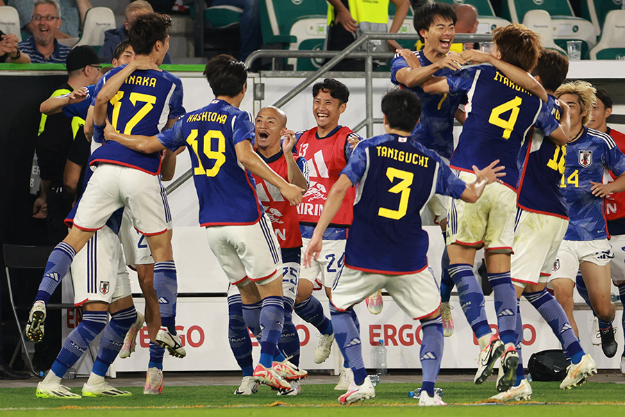 日本代表が4ゴールを奪いドイツ代表に勝利【写真：ロイター】