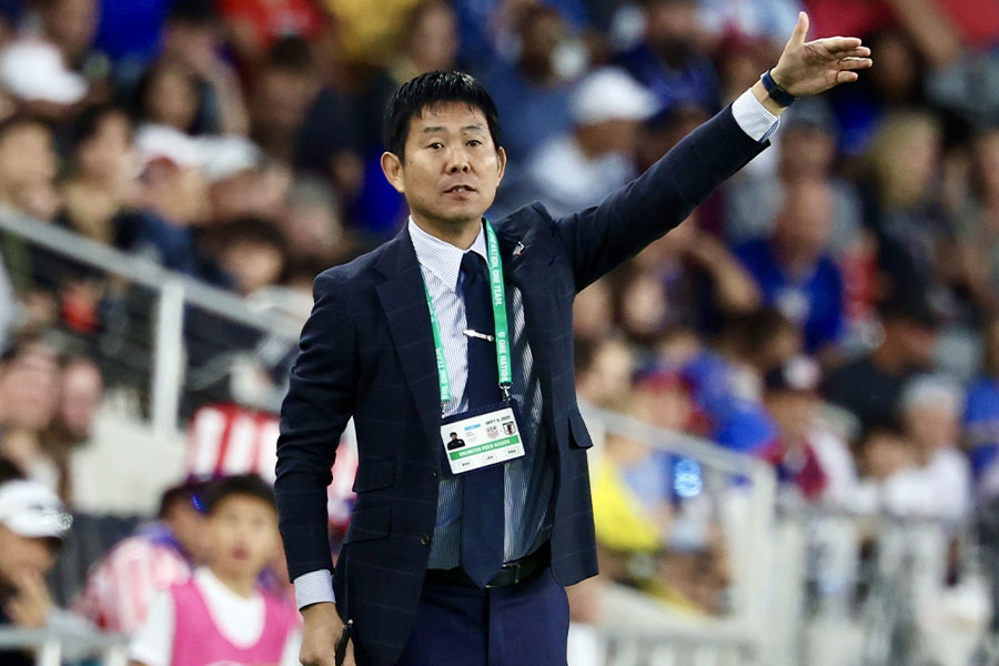 森保一監督が試合を総括【写真:産経新聞社】