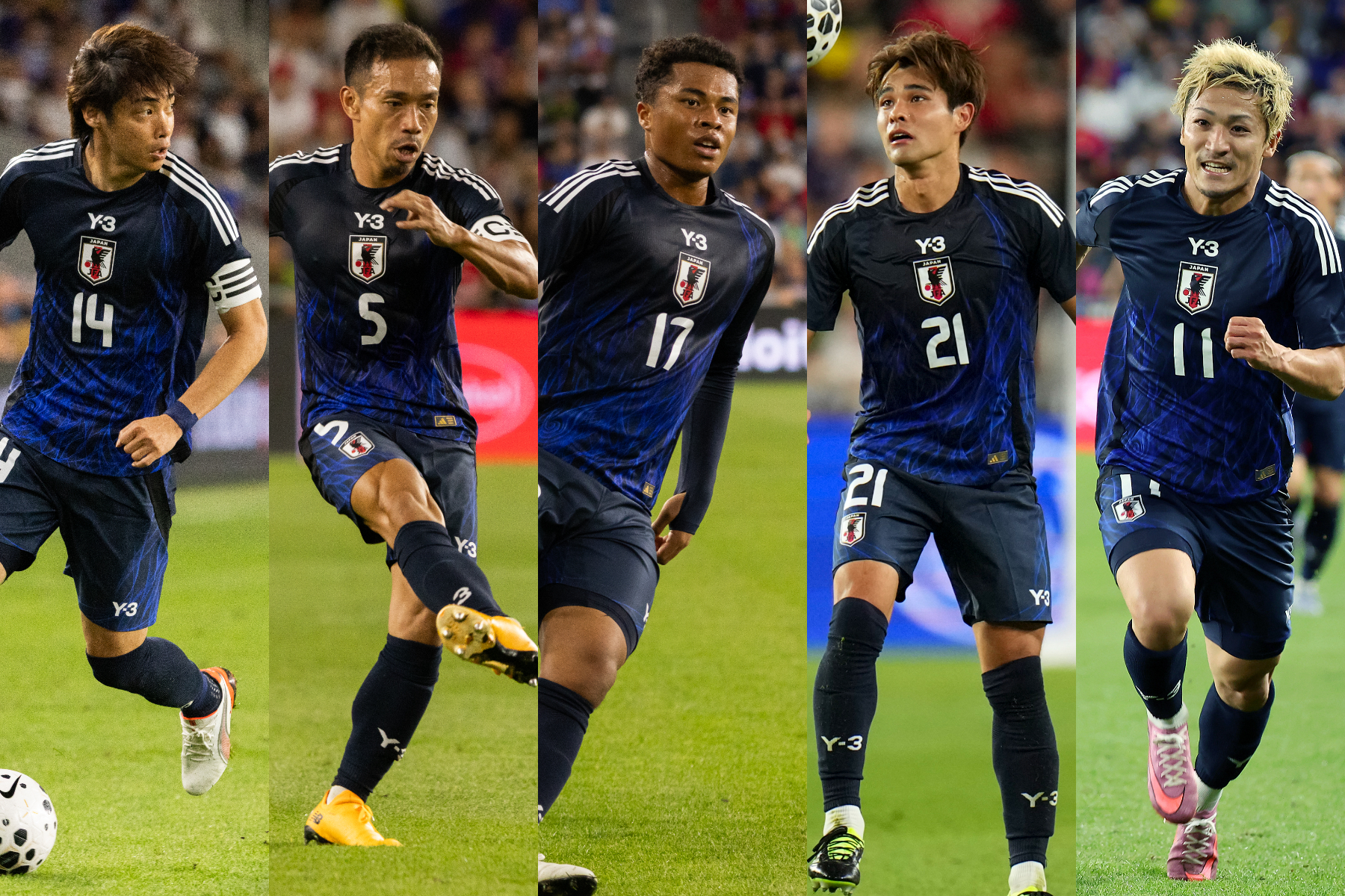 アメリカ戦に出場した選手を5段階で査定【写真：アフロ】