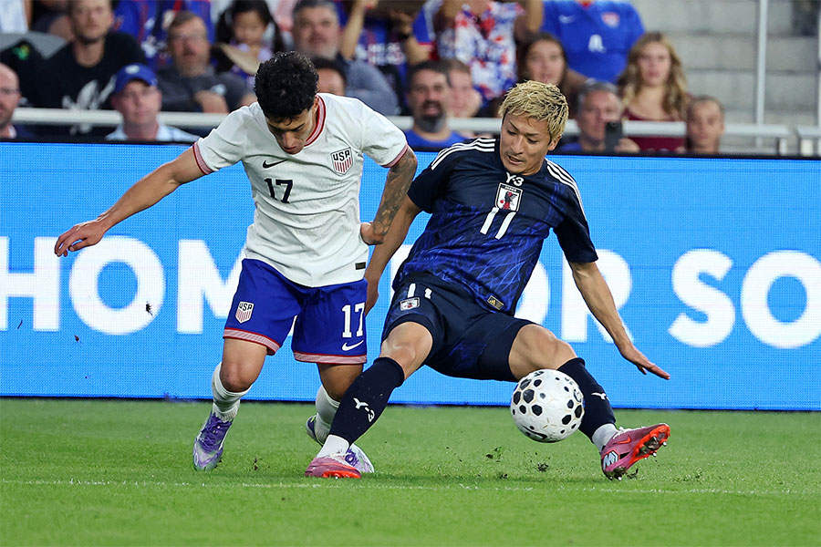 日本はアメリカに0-2で敗れた【写真:Imagn/ロイター/アフロ】