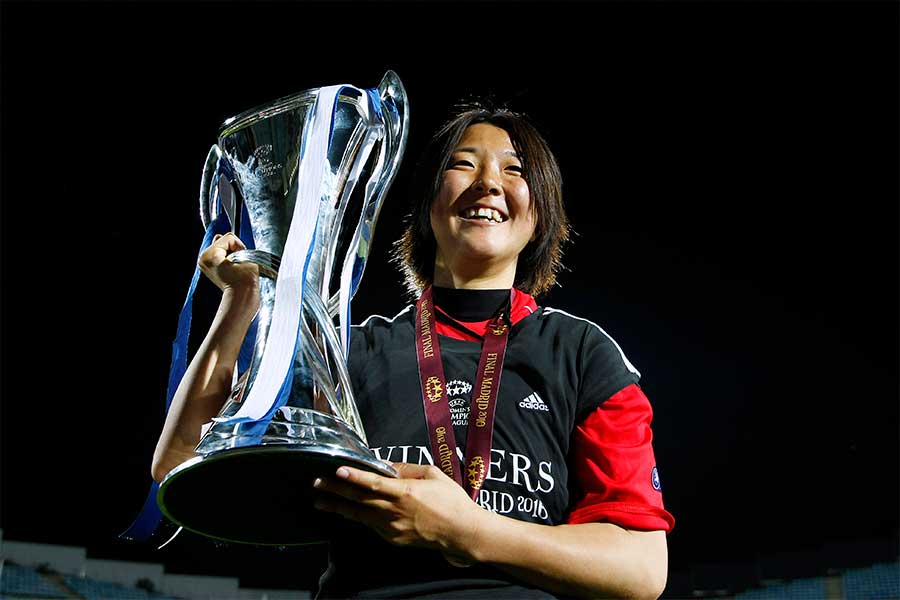 ドイツに渡って2009-10シーズンの女子CLを制した【写真：なかしまだいすけ/アフロ】