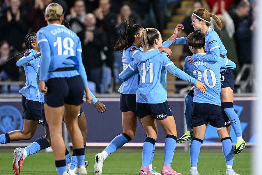 マンチェスター・ウィメンの長谷川唯がゴール【写真：ZUMA Press/アフロ】